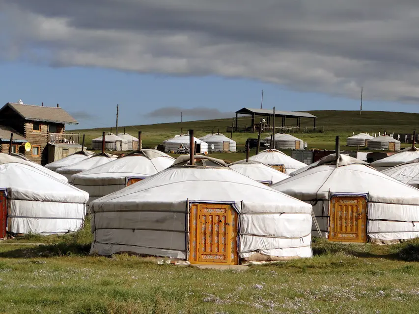 A peaceful yurt camp nestled in the steppe of Khustai National Park—where tradition meets tranquility.
