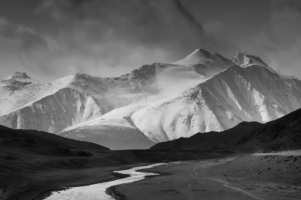 The towering peaks of Altai Tavan Bogd — Mongolia’s sacred mountains in a sea of snow and stone